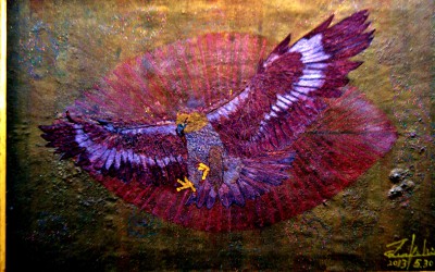 Transformation: A Flying Eagle with Rainbow
