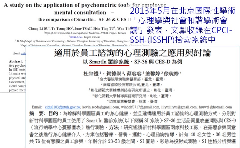 SI心理學期刊學術文獻