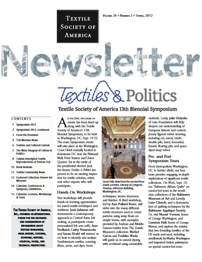 TSA_Newsletter_Spring_2012